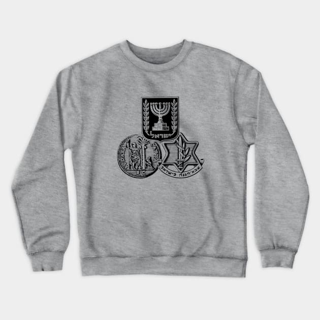 Israel, iDF and Judaea Capta Crewneck Sweatshirt by EphemeraKiosk